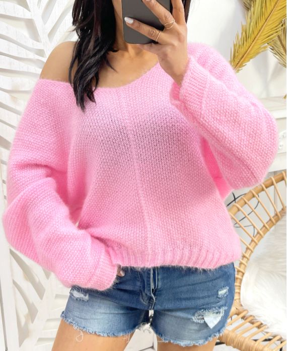 Pull tout doux - rose