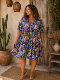 Robe Boho Oversize Imprimé Paisley – Taille Unique | 6 Coloris