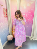 💖 Robe longue imprimé léopard rose – fun & féminine