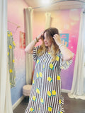🍋 Robe “Citron Love” – imprimé fun & dos surprise