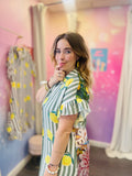 🍋 Robe “Citron Love” – imprimé fun & dos surprise