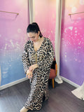 robe longue leopard 