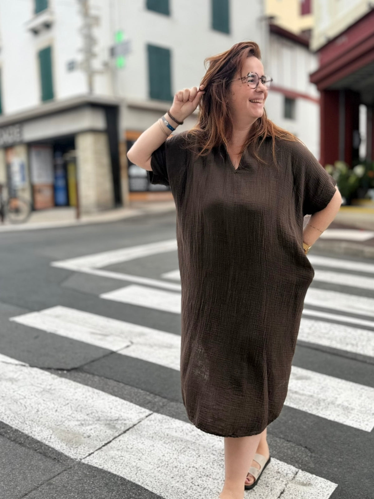 Robe Gaze de Coton - Taille Unique | Modadom