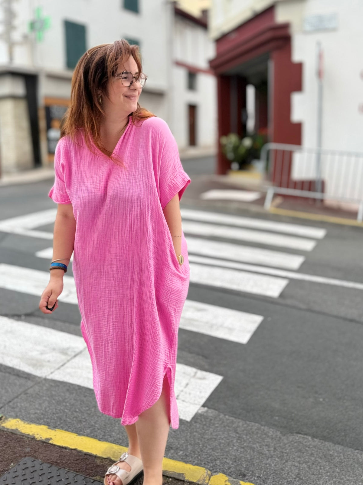 Robe Gaze de Coton - Taille Unique | Modadom