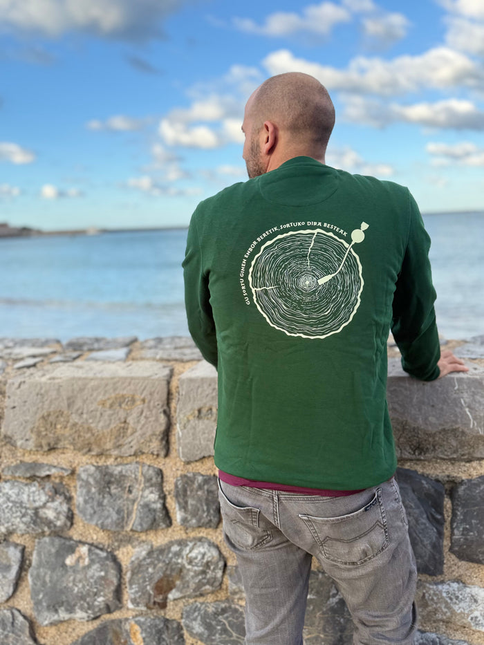 Sweat mixte Ez Kexa ENBOR sans capuche – Forest green
