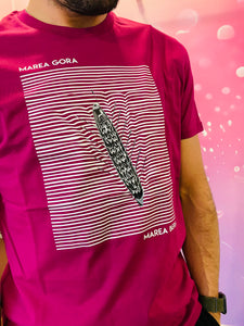 t-shirt marea ez kexa couleur cerise hyper confortable avec coton bio 