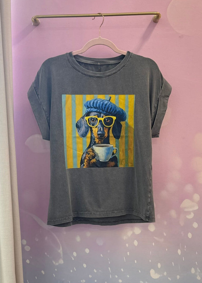 T-shirt Blanc Imprimé Graphique