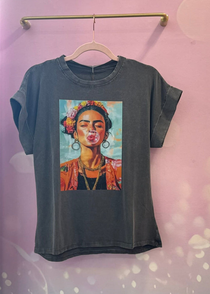 T-shirt Imprimé Frida Kahlo
