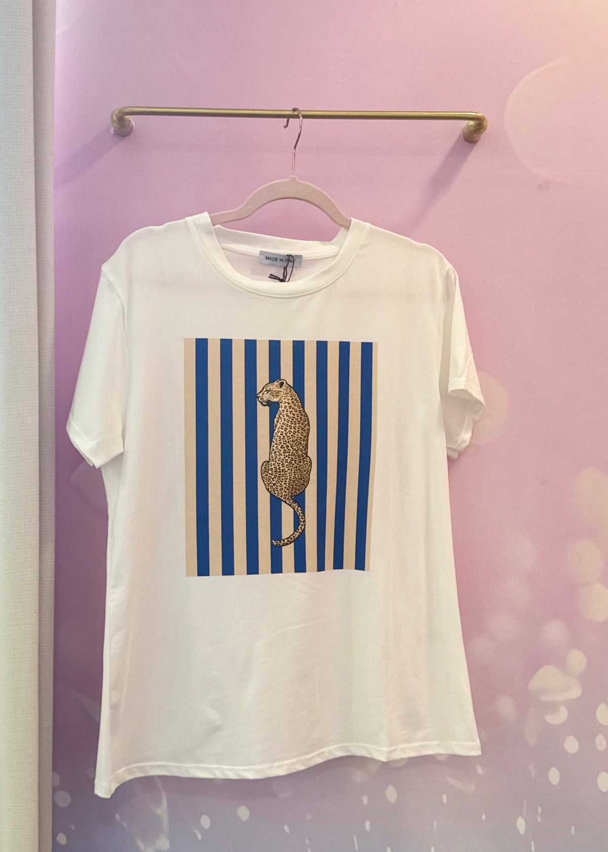 T-shirt Blanc Imprimé Graphique