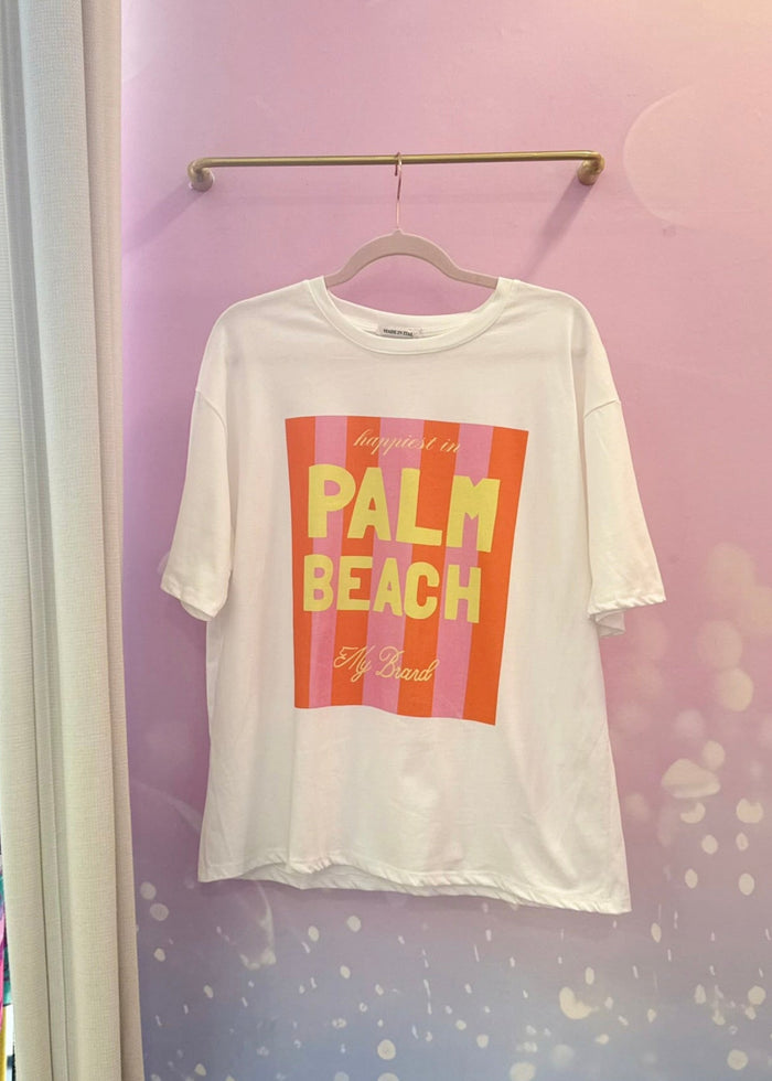 T-shirt Blanc Imprimé Graphique