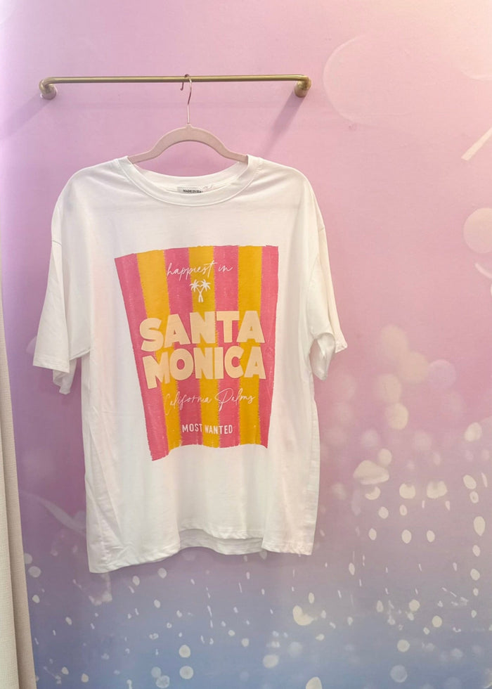 T-shirt Blanc Imprimé Graphique