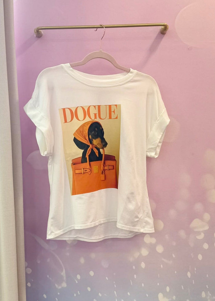 T-shirt Blanc Imprimé Graphique