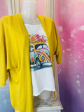 Combo "Feel Good Vibes" – T-shirt arty & gilet soleil