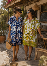 Robe Kaftan Imprimée – Taille Unique