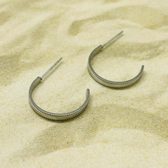 Boucles d’oreilles acier