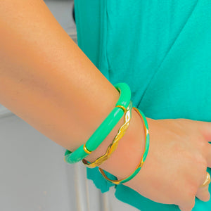 Bracelet vert acier