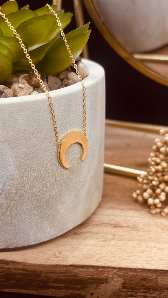 Collier acier. Lune 🌜