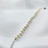 Bracelet acier inoxydable vrai perle