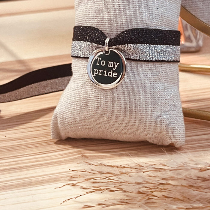 Bracelet élastique personnalisable . Argent 925