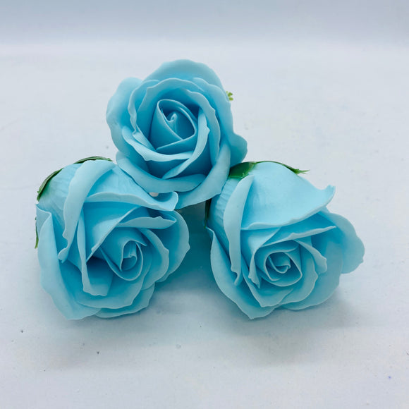 Rose savon bleu clair