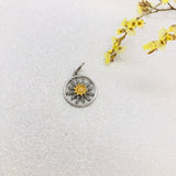 Pendentif eguzki Lore argent bicolore