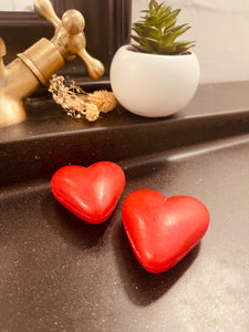 Savon coeur . cerise