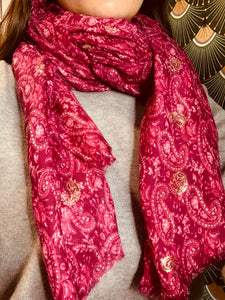 Foulard rose