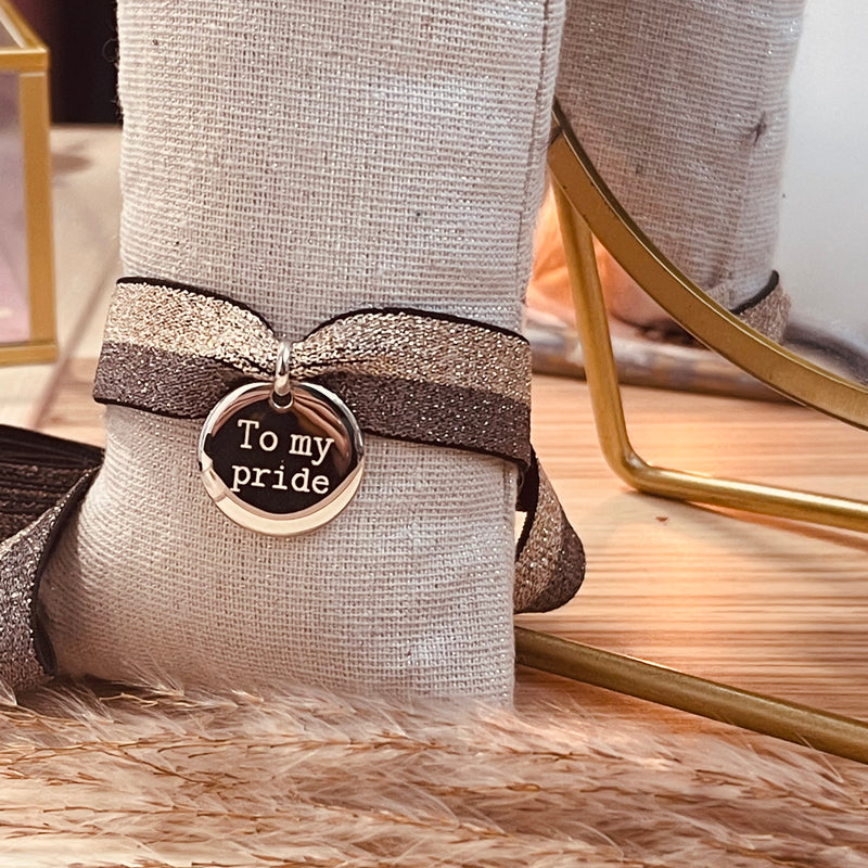 Bracelet élastique personnalisable . Argent 925