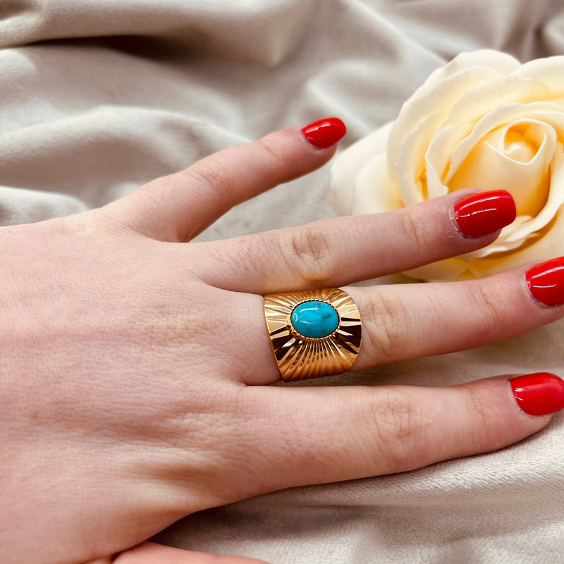 Bague plaqué or réglable