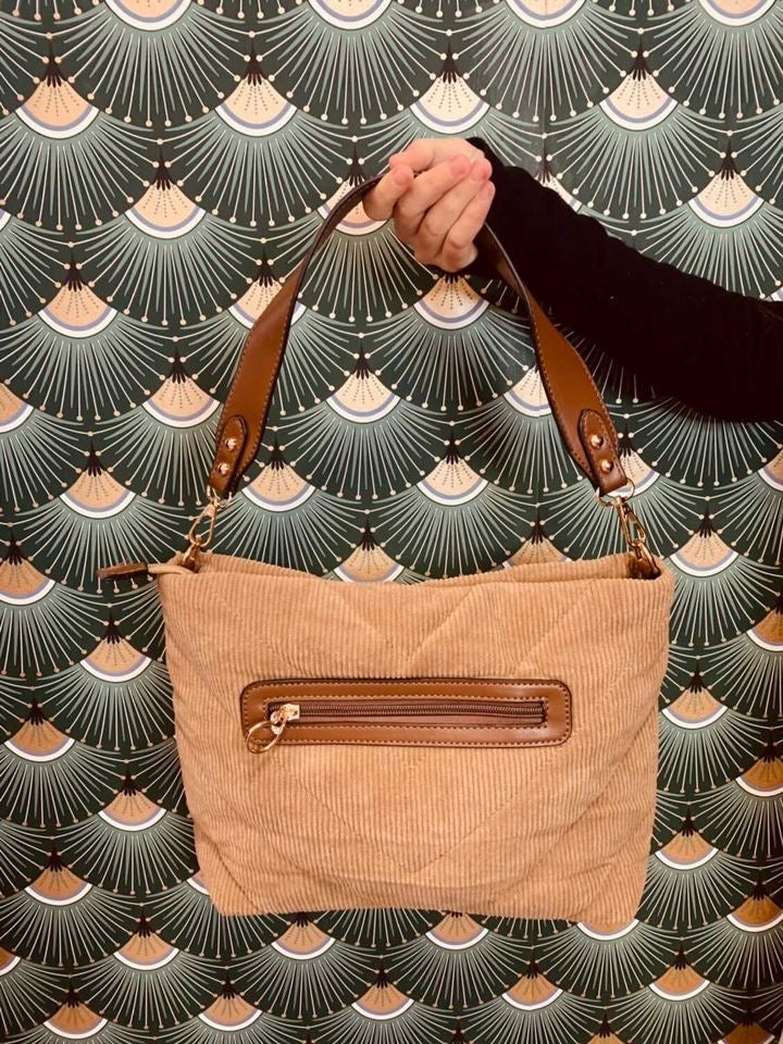 sac à main beige/marron