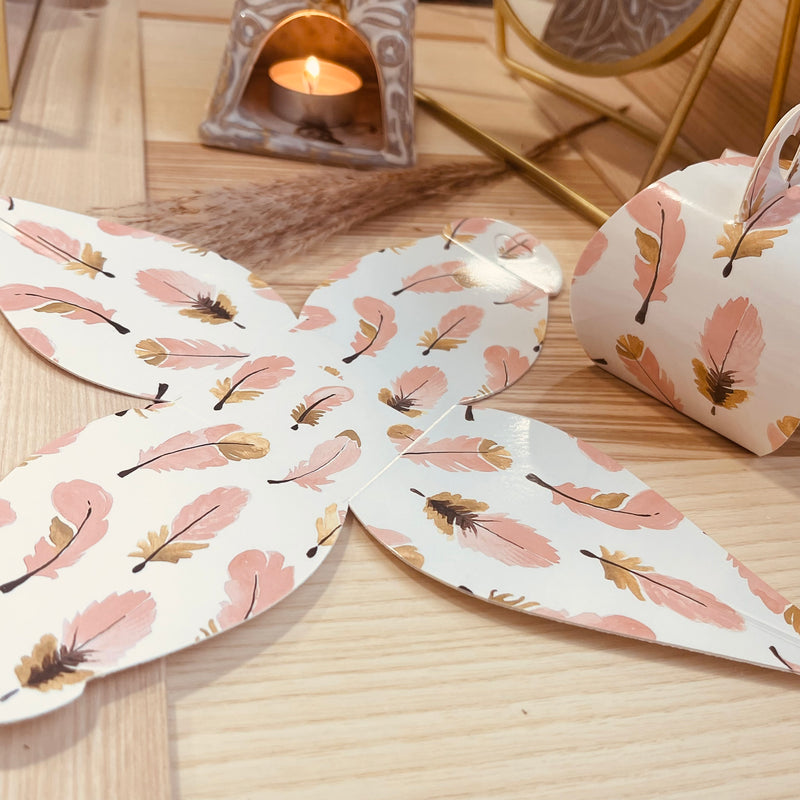 Emballage boîte plume